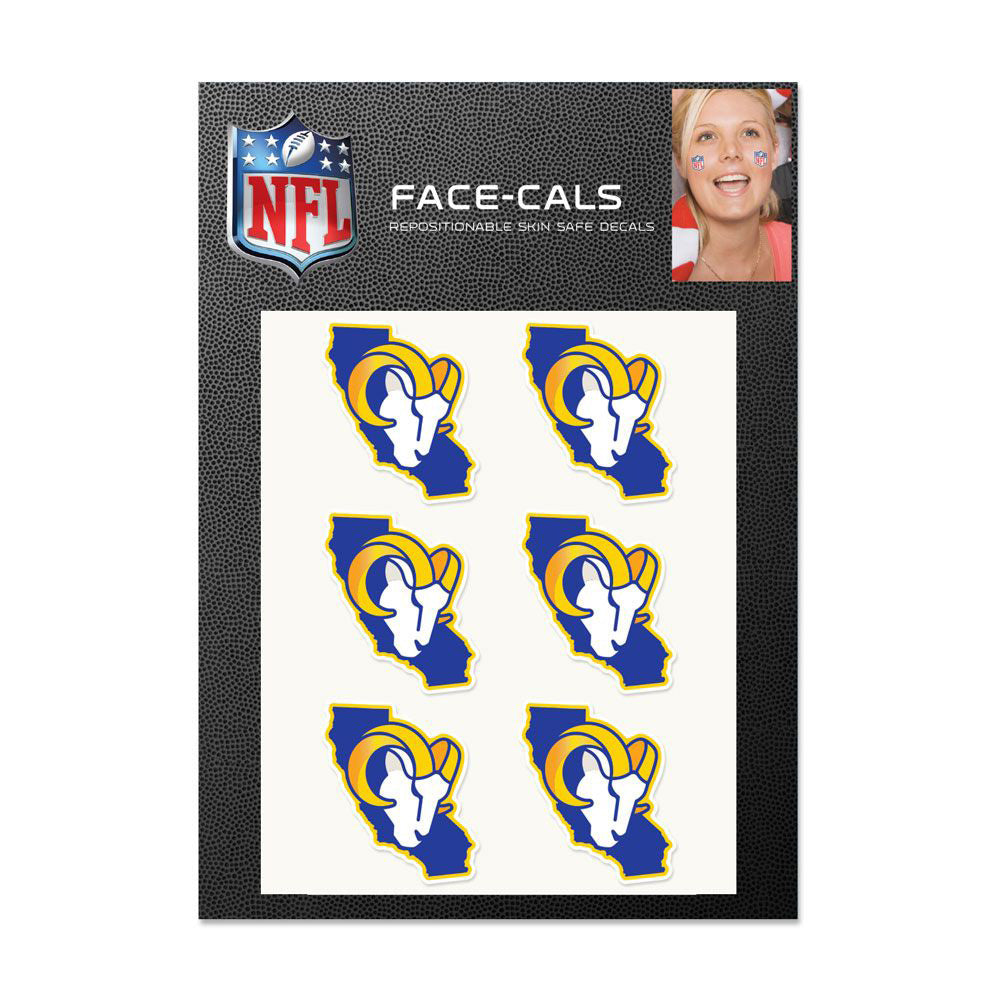 NFL Los Angeles Rams WinCraft 6-Pack State Logo Face-Cals