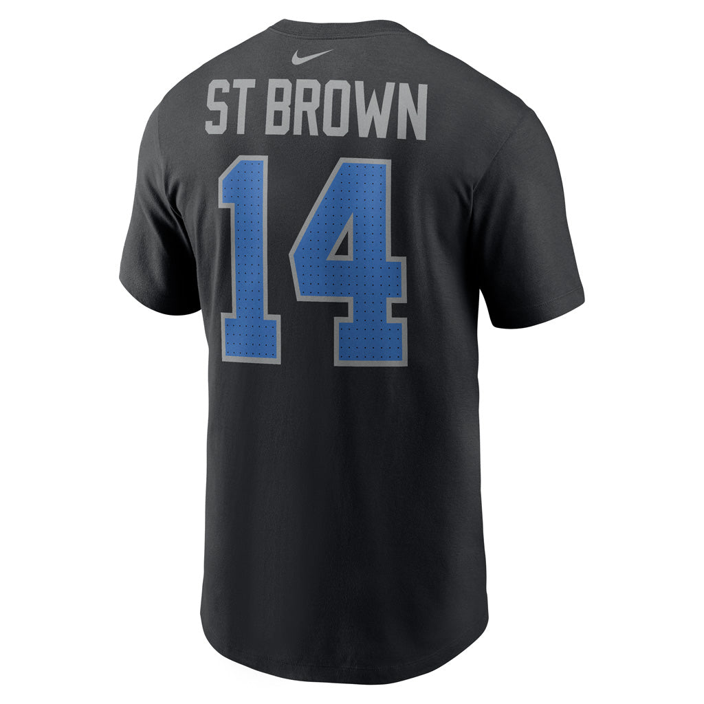 NFL Detroit Lions Amon-Ra St Brown Nike Player Pride Name &amp; Number T-Shirt - Black