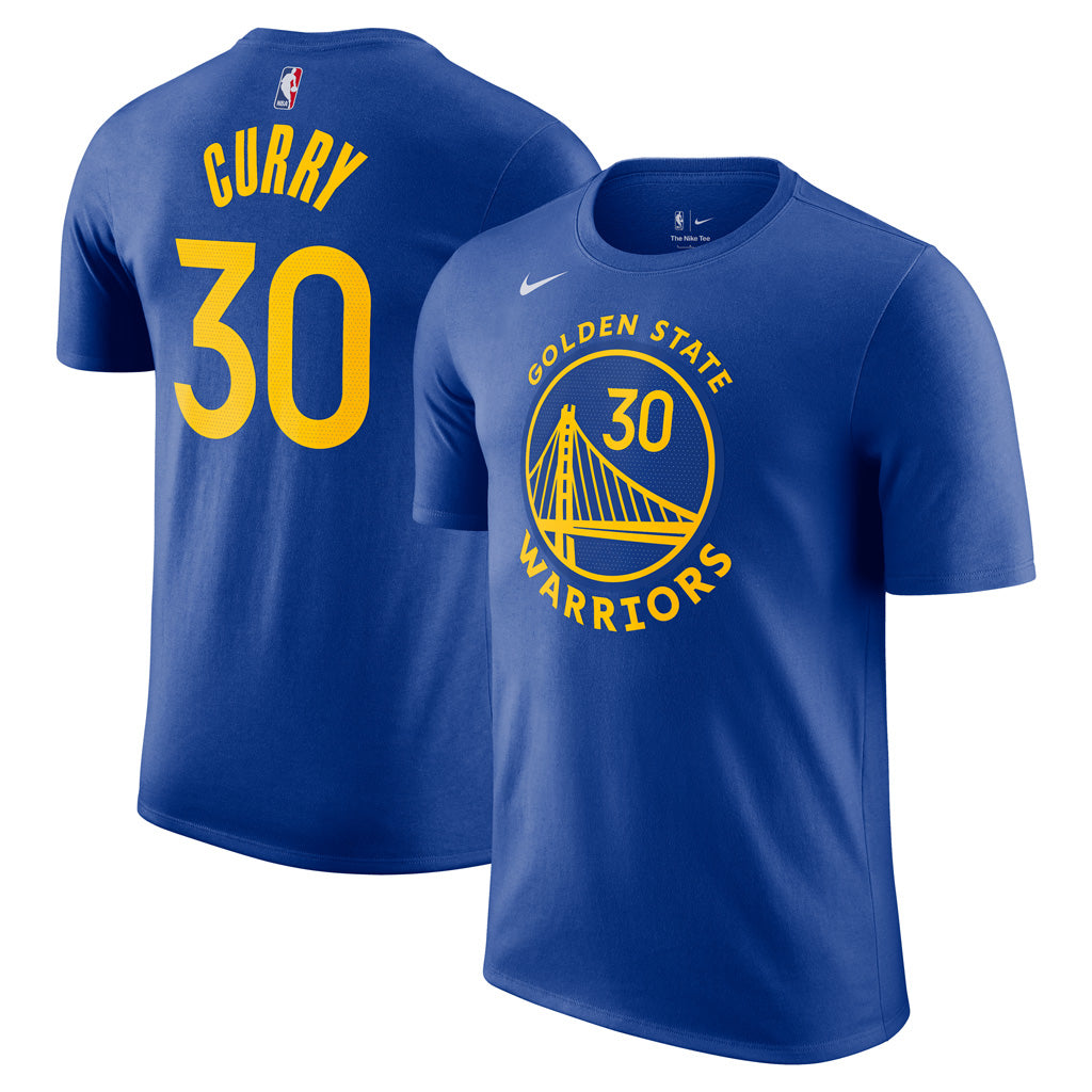 NBA Golden State Warriors Steph Curry Nike Name &amp; Number Tee