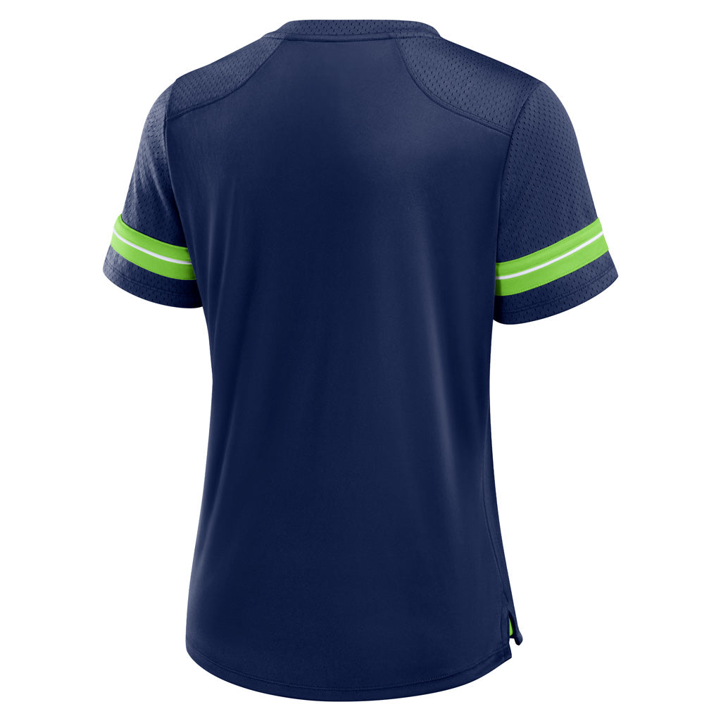 NFL Seattle Seahawks Fanatics Women&#39;s Play Script Lace-Up Top