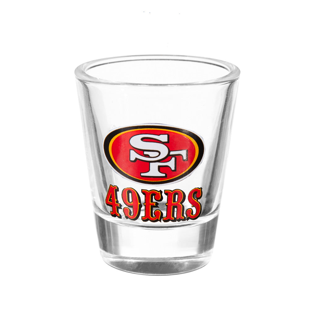 NFL San Francisco 49ers Evergreen 4-Piece Shot Glass Set