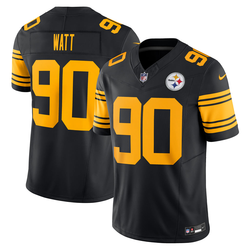 NFL Pittsburgh Steelers TJ Watt Nike 2023/24 Alternate Vapor F.U.S.E. Limited Jersey