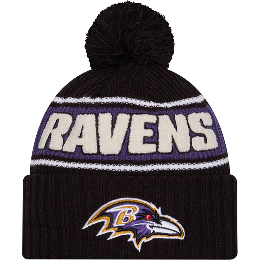 NFL Baltimore Ravens New Era 2024 Sideline Sport Knit Hat