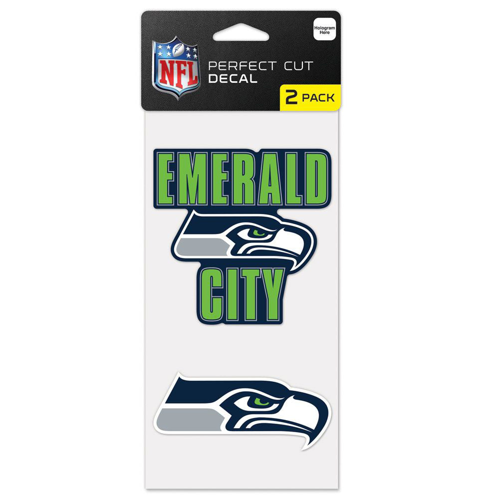 NFL Seattle Seahawks WinCraft 4&quot; x 8&quot; Slogan Decal Pack