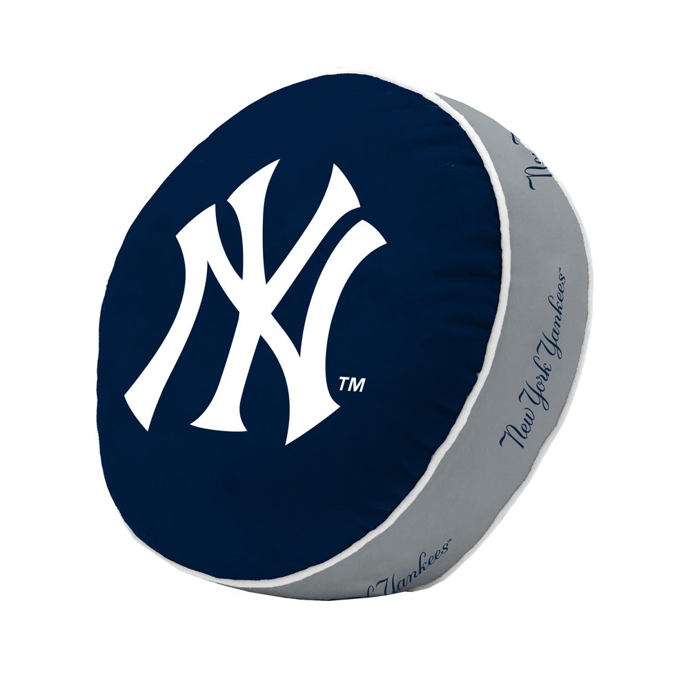 MLB New York Yankees Logo Brands Puff Pillow