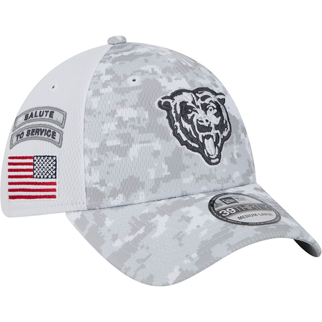 NFL Chicago Bears New Era 2024 Salute to Service 39THIRTY Flex Fit Hat