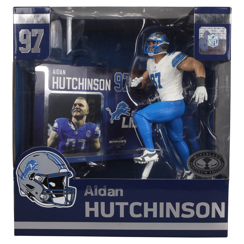 NFL Detroit Lions Aiden Hutchinson McFarlane 7&quot; Platinum Collectible Figure