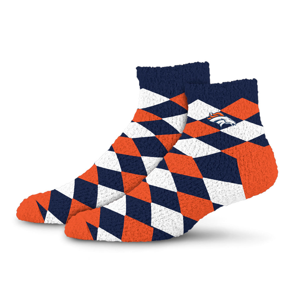 NFL Denver Broncos For Bare Feet Diamond Sleep Socks