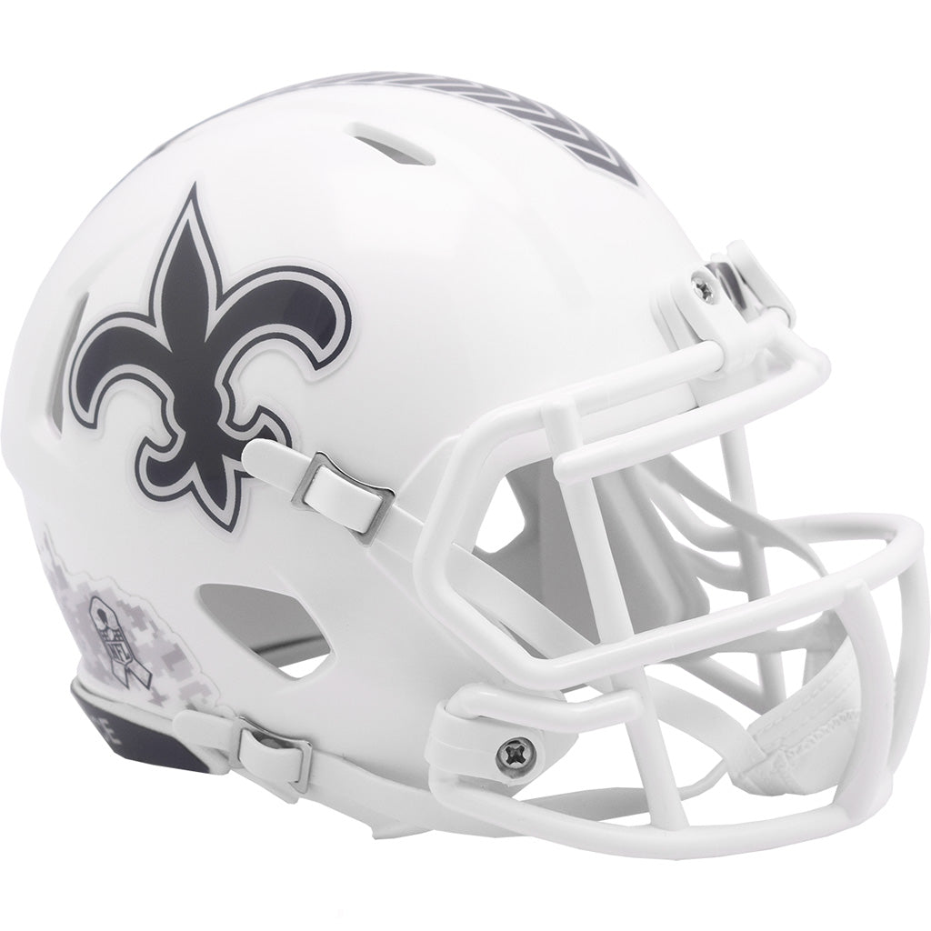 NFL New Orleans Saints Riddell 2024 Salute to Service Mini Speed Helmet