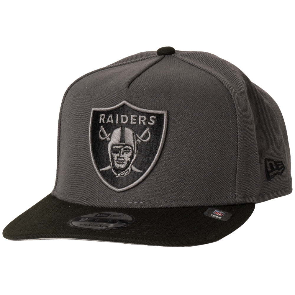 NFL Las Vegas Raiders New Era 2 Tone Graphite A-Frame 9FIFTY Snapback