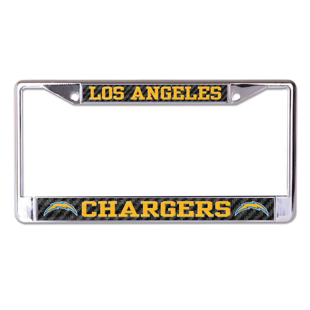 NFL Los Angeles Chargers WinCraft Carbon License Plate Frame