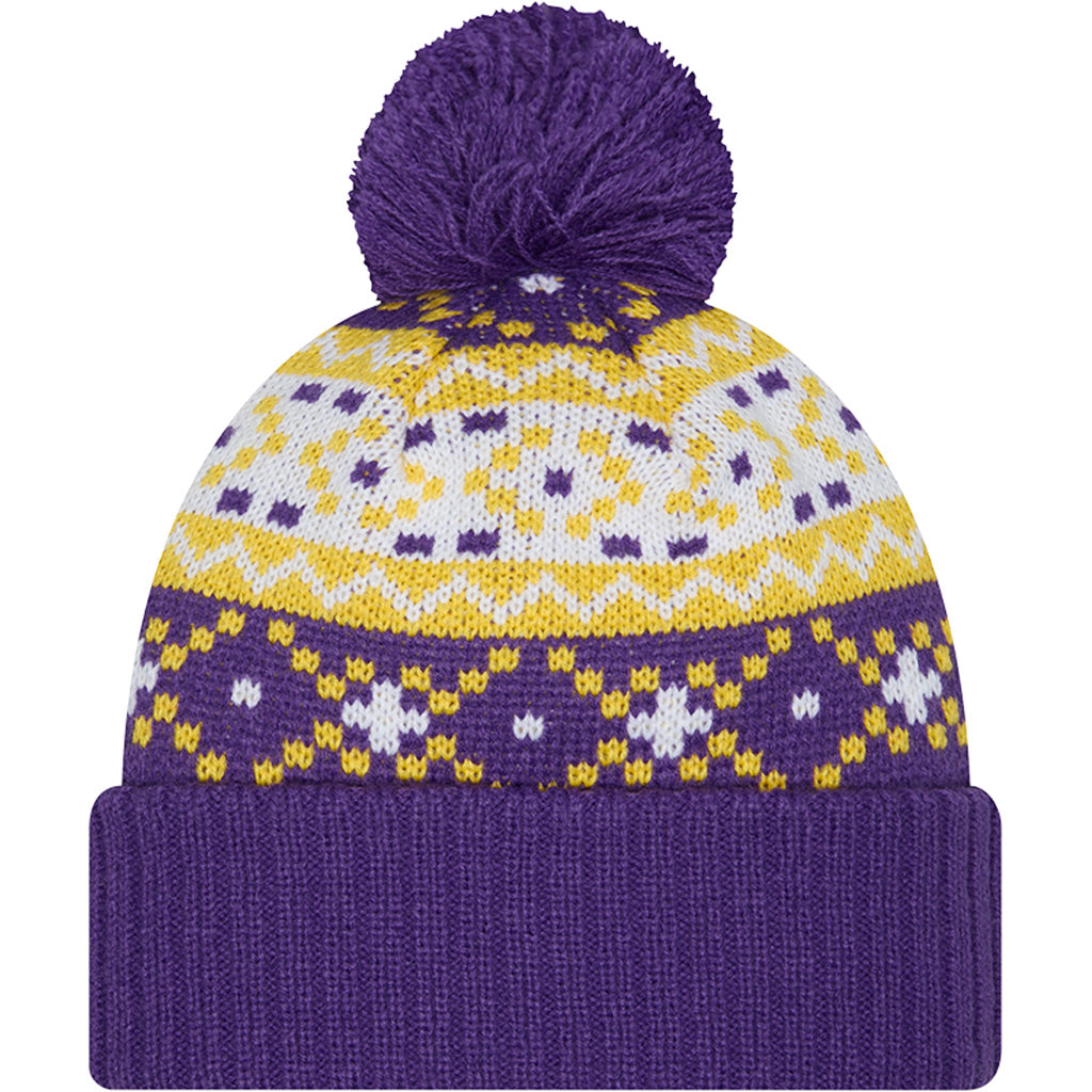 NBA Los Angeles Lakers New Era Nostalgia Knit Hat