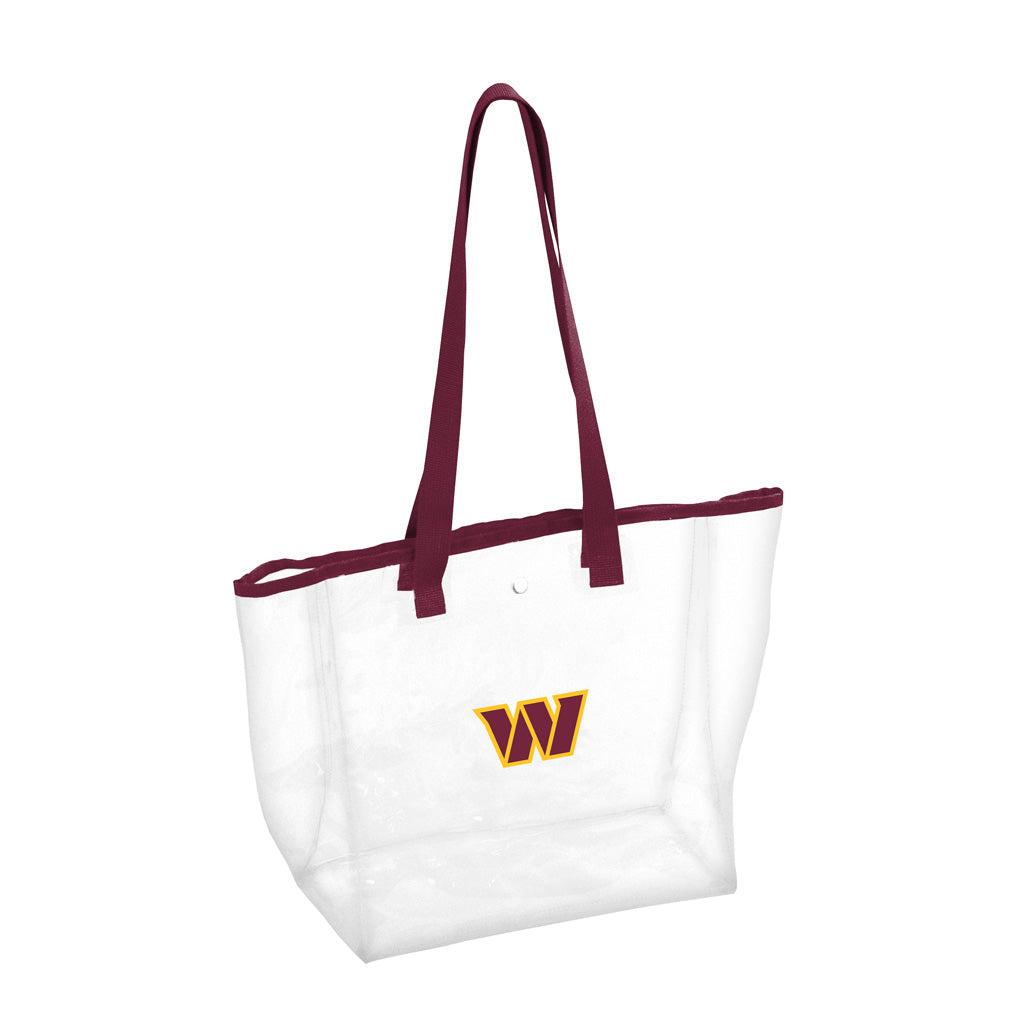 NFL Washington Commanders Logo Brands Stadium Clear Tote