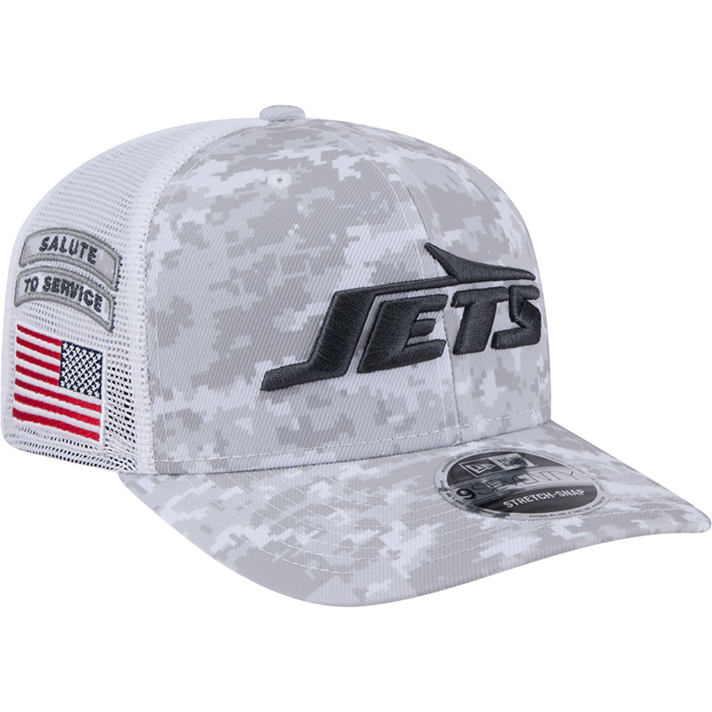 NFL New York Jets New Era 2024 Salute to Service 9SEVENTY Stretch-Snapback Hat