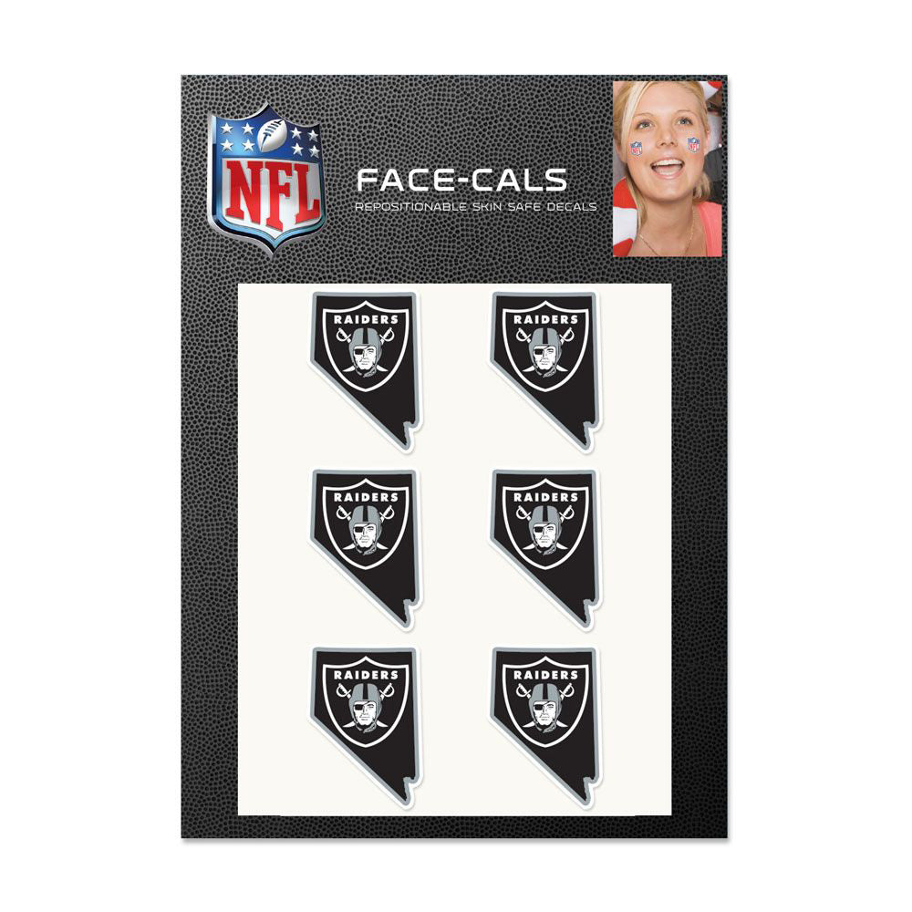 NFL Las Vegas Raiders WinCraft 6-Pack State Logo Face-Cals