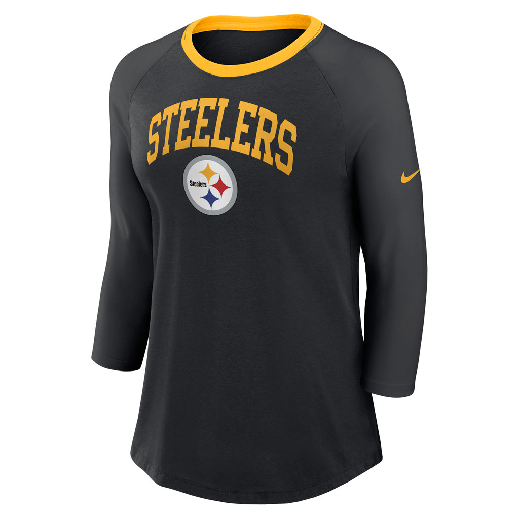 NFL Pittsburgh Steelers Women&#39;s Nike Fashion 3/4 Sleeve Tee