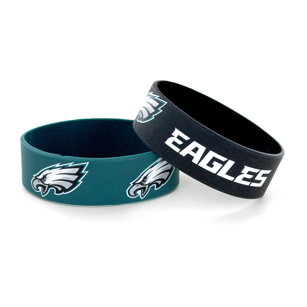NFL Philadelphia Eagles Aminco 2-Pack Silicone Bracelet Bands
