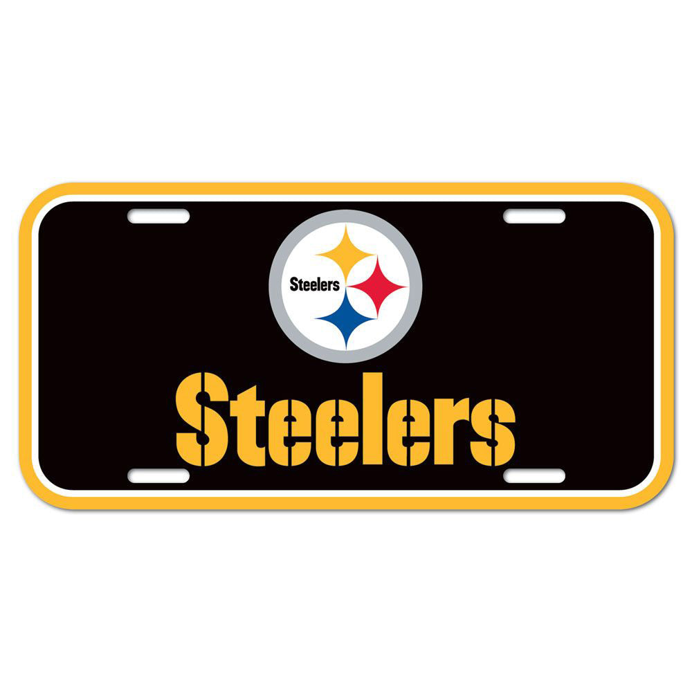 NFL Pittsburgh Steelers WinCraft Logo Plastic License Plate