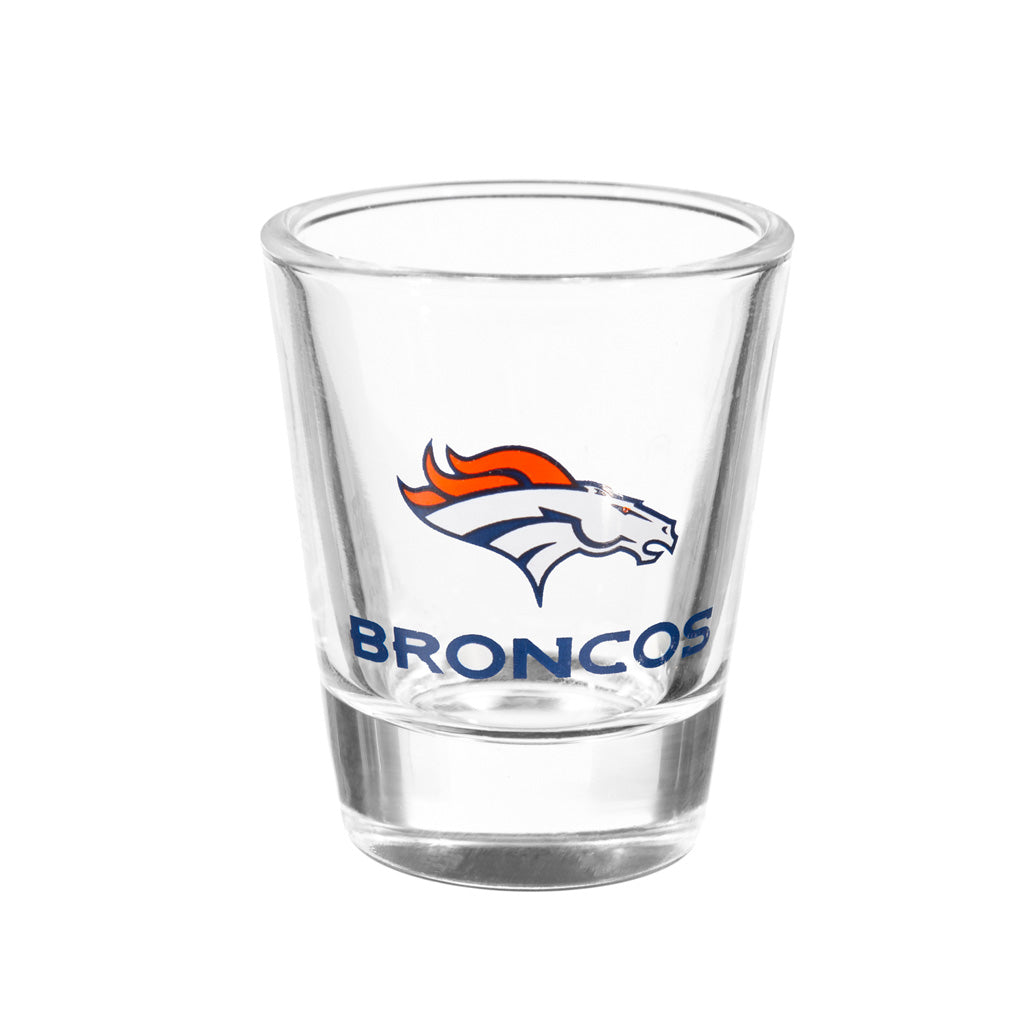 NFL Denver Broncos Evergreen 4-Piece Shot Glass Set