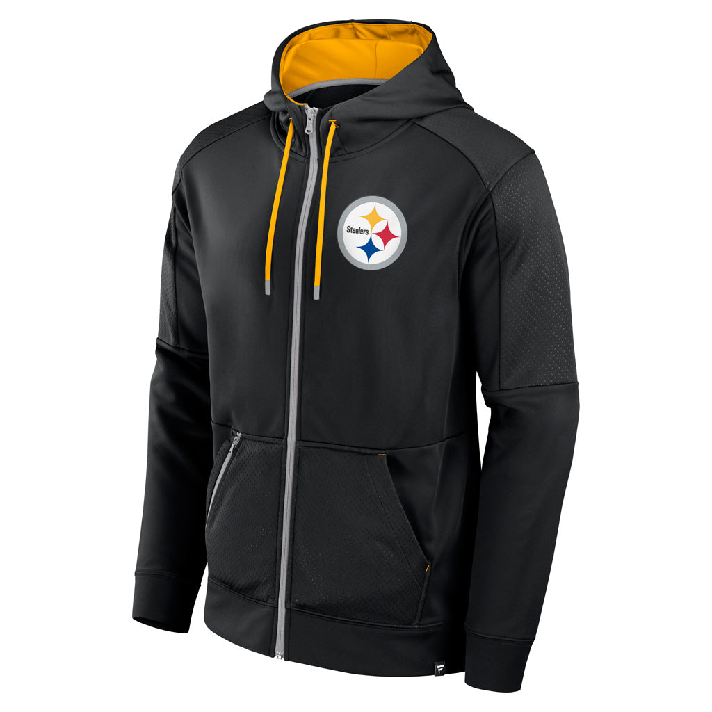 NFL Pittsburgh Steelers Fanatics Defender Full Zip Hoodie