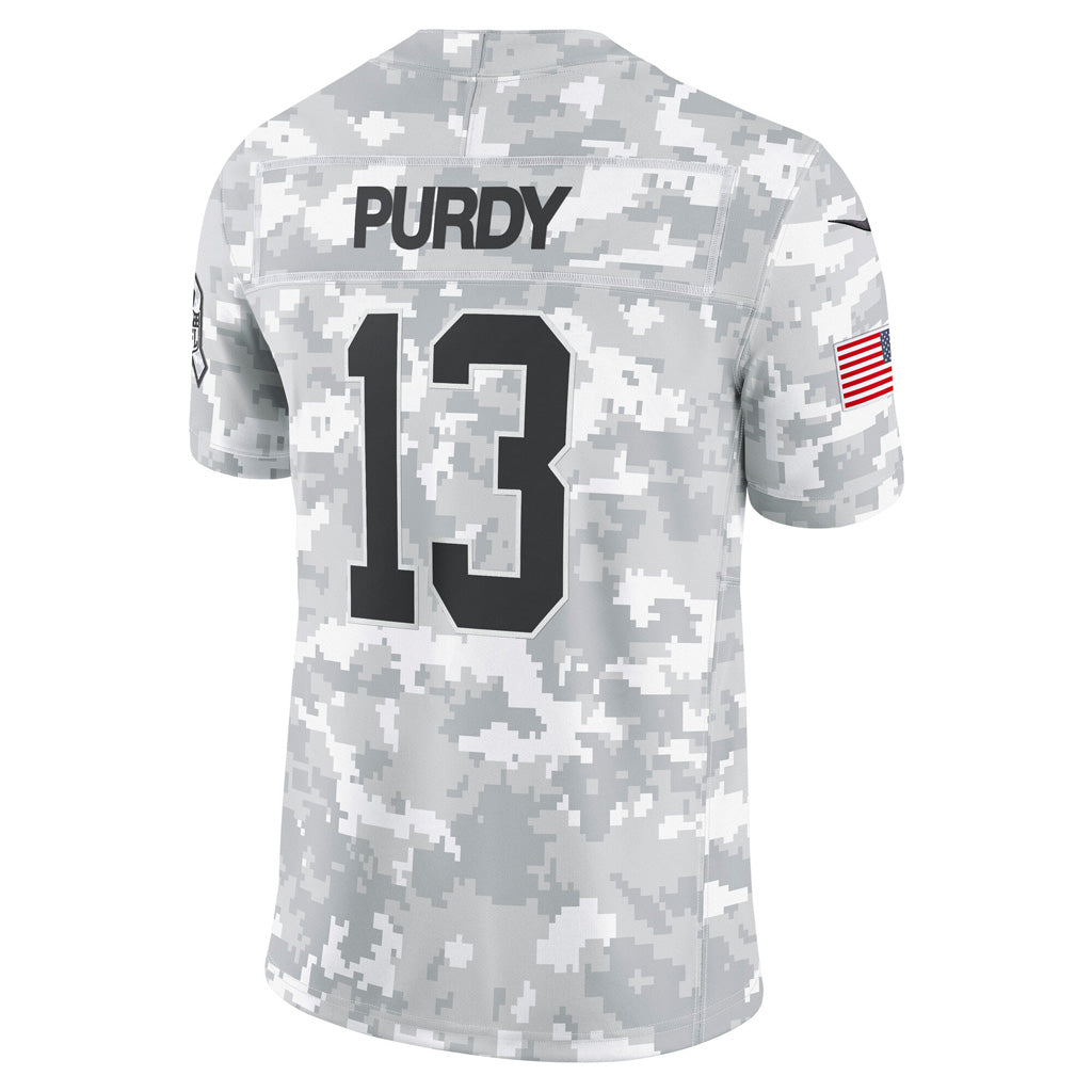 NFL San Francisco 49ers Brock Purdy Nike 2024 Salute to Service Limited Jersey