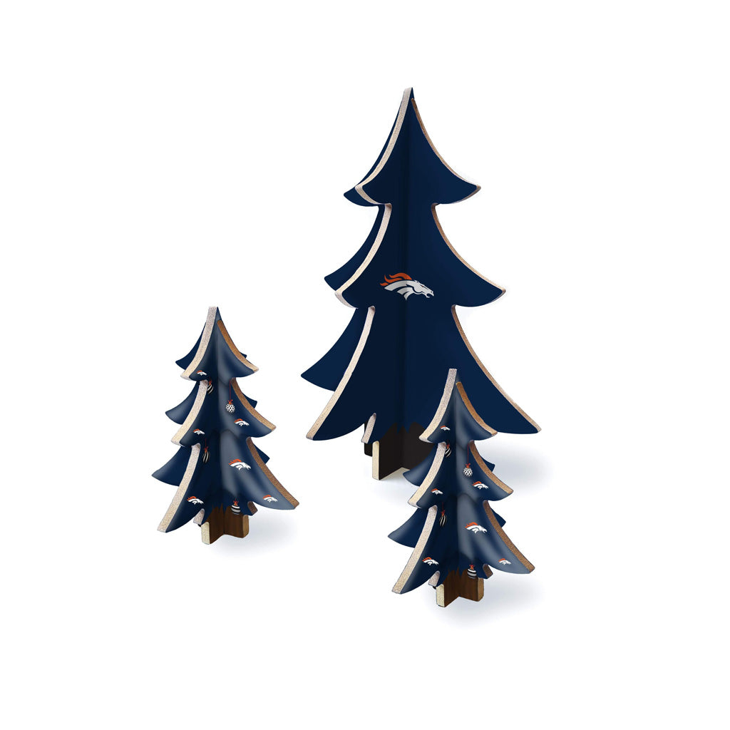 NFL Denver Broncos Fan Creations Desktop Tree Set