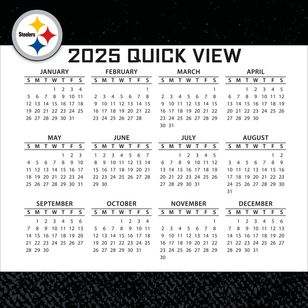 NFL Pittsburgh Steelers 2024-2025 Boxed Calendar