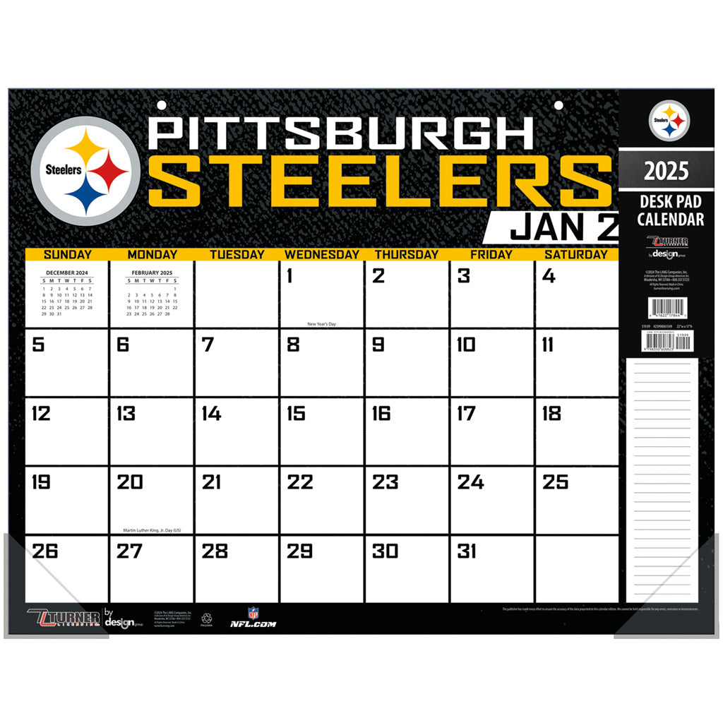 NFL Pittsburgh Steelers 2024-2025 Desk Calendar