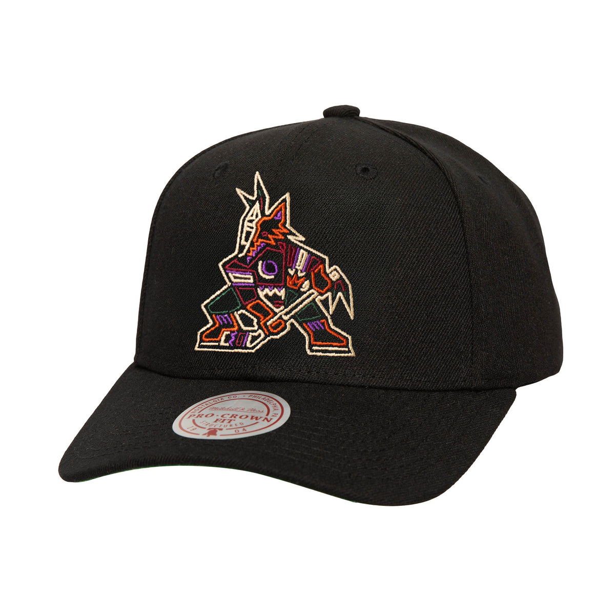 NHL Arizona Coyotes Mitchell &amp; Ness Primary Neon Logo Pro Snapback Hat