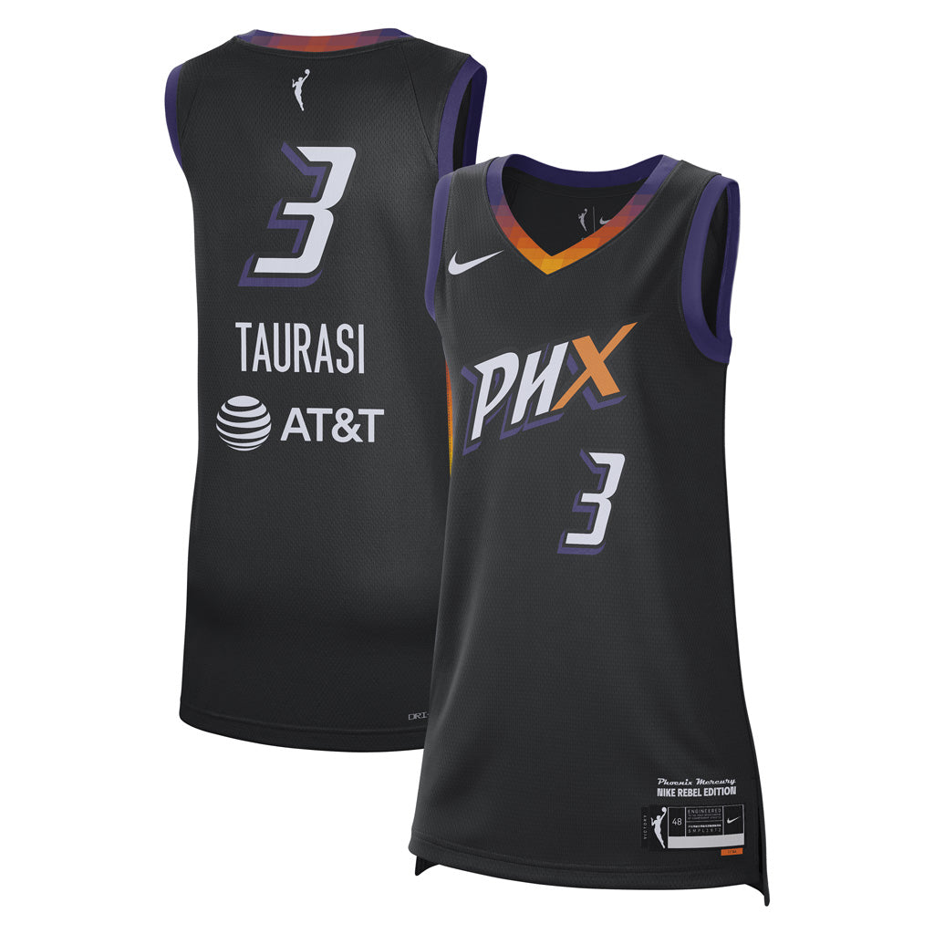 WNBA Phoenix Mercury Diana Taurasi Nike Rebel Victory Jersey - Black