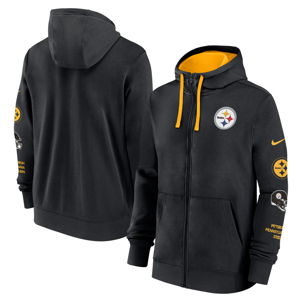 NFL Pittsburgh Steelers Nike Club Full Zip Hoodie