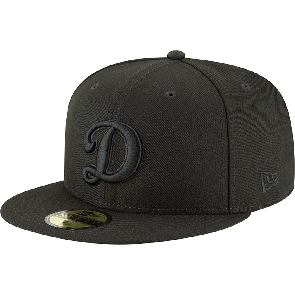 MLB Los Angeles Dodgers New Era Alternate Black on Black 59FIFTY Fitted Hat