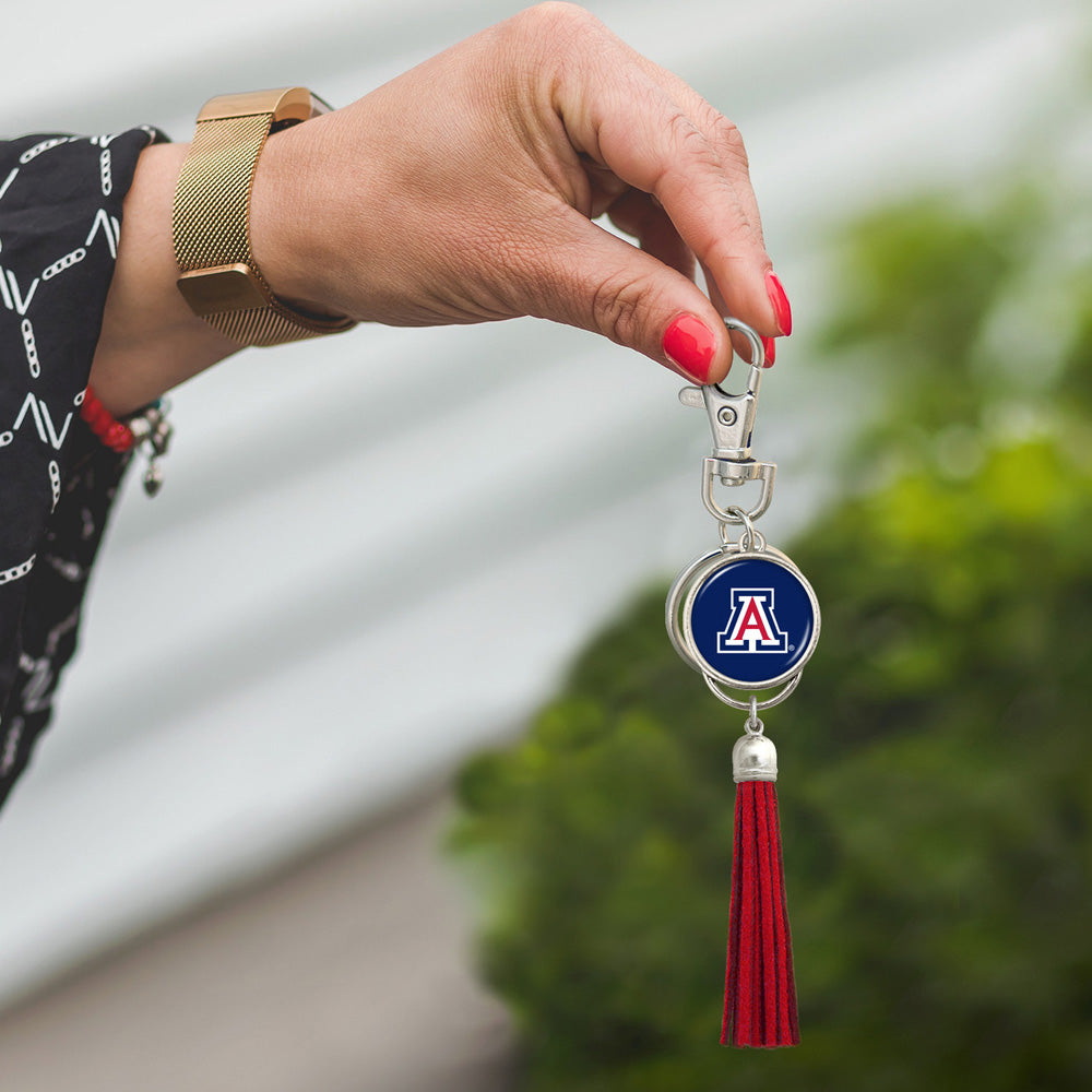 NCAA Arizona Wildcats Gentry USA Tassel Keychain