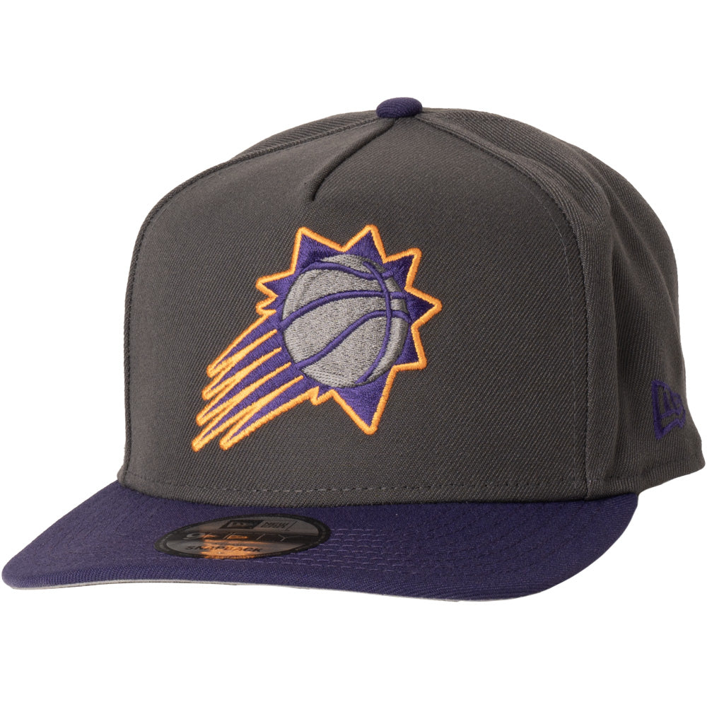 NBA Phoenix Suns New Era 2 Tone Graphite A-Frame 9FIFTY Snapback