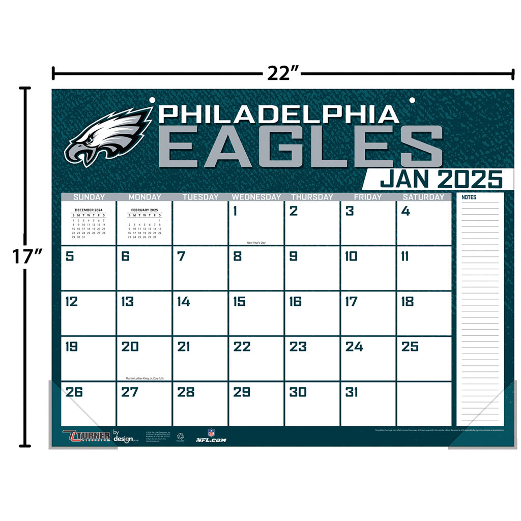 NFL Philadelphia Eagles 2024-2025 Desk Calendar