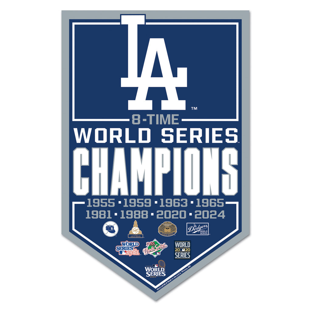 MLB Los Angeles Dodgers WinCraft 2024 World Series Champion 11&quot; x 17&quot; Wood Sign