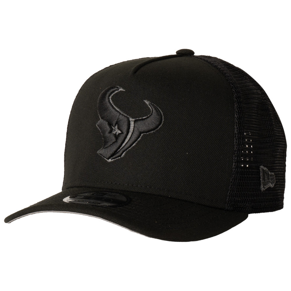 NFL Houston Texans New Era Black Pearl A-Frame 9FIFTY Trucker Snapback Hat