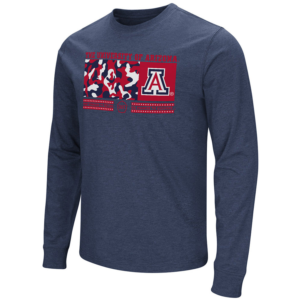 NCAA Arizona Wildcats Colosseum OHT Camo Playbook Long Sleeve Tee