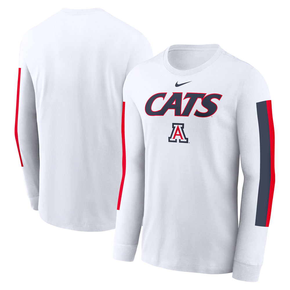 NCAA Arizona Wildcats Nike 2-Hit Cats Cotton Long Sleeve Tee