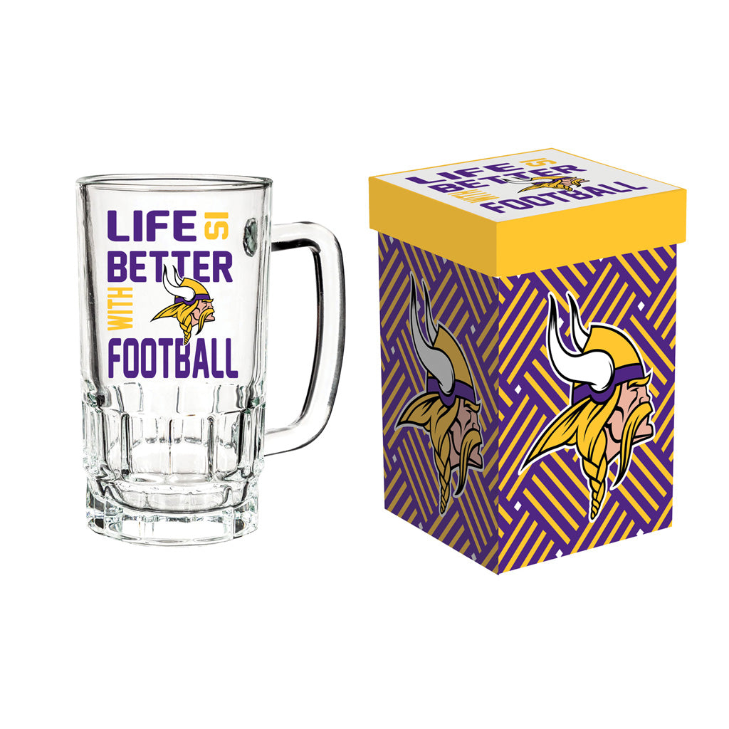 NFL Minnesota Vikings Evergreen 18oz Boxed Tankard