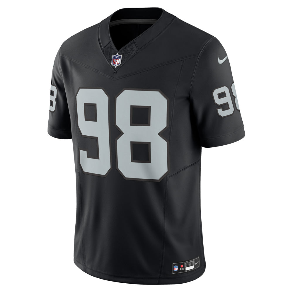 NFL Las Vegas Raiders Maxx Crosby Nike 2023/24 Alternate Vapor F.U.S.E. Limited Jersey