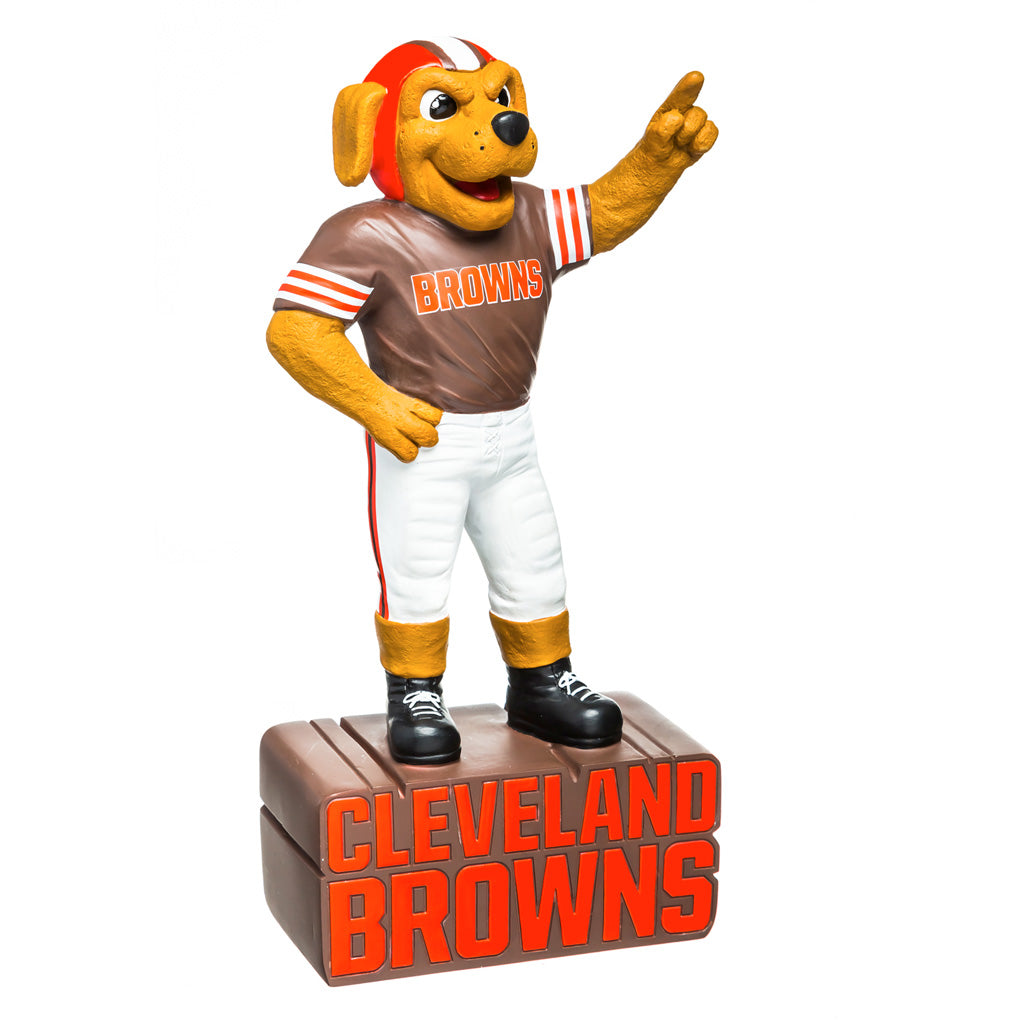 NFL Cleveland Browns Evergreen 16&quot; Mascot Statue