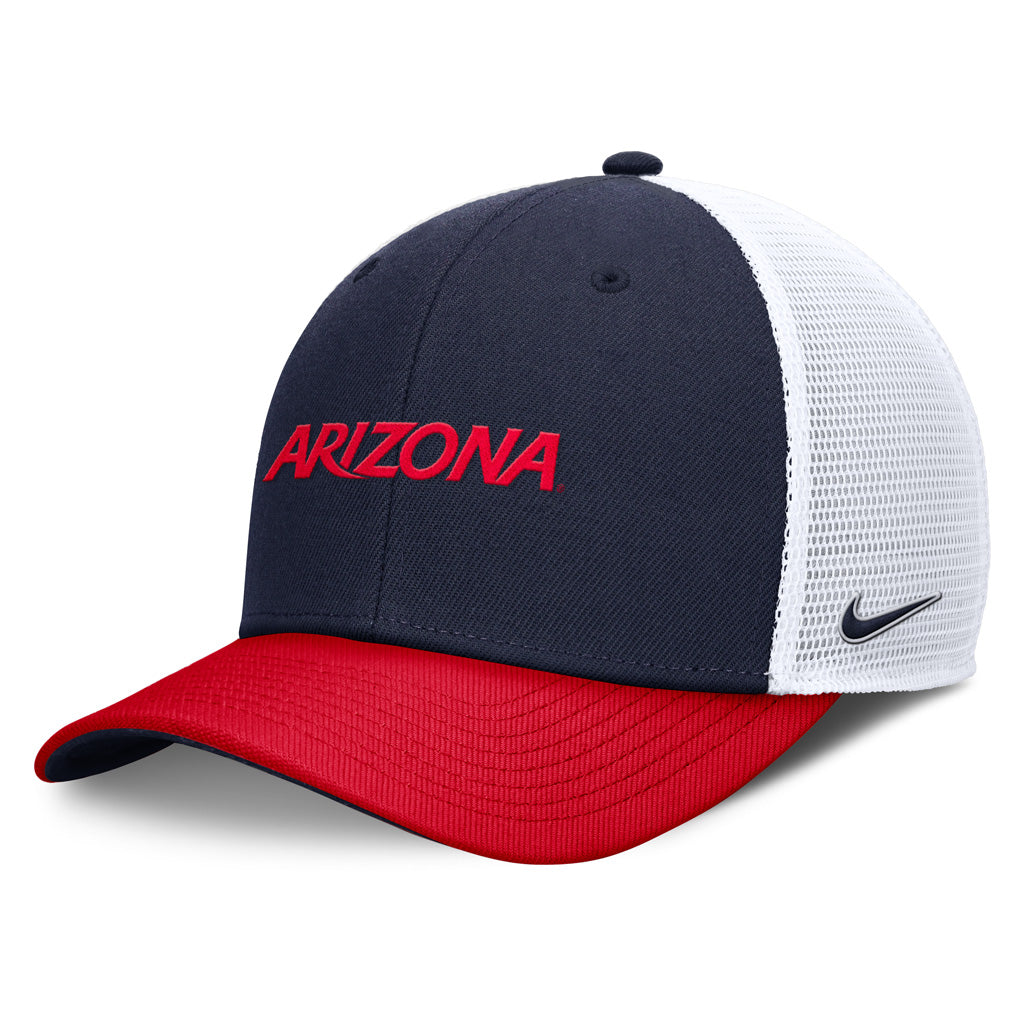 NCAA Arizona Wildcats Nike Two Tone Wordmark Trucker Adjustable Hat