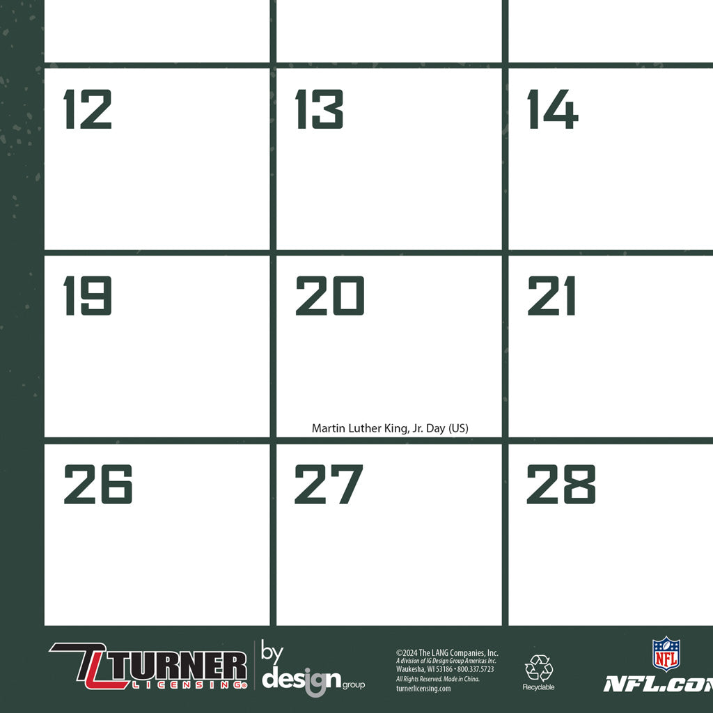 NFL Green Bay Packers 2024-2025 Desk Calendar