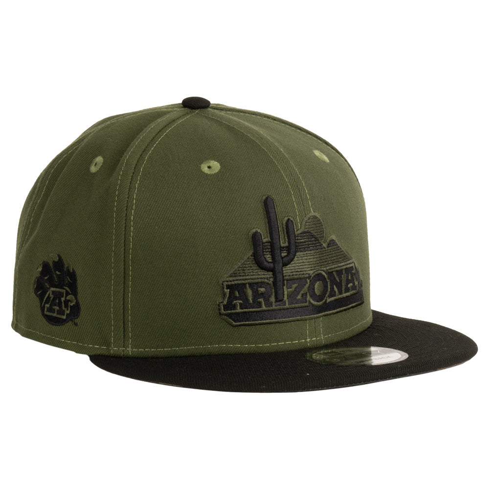 NCAA Arizona Wildcats New Era Two-Tone Flying Tiger 9FIFTY Hat - Green