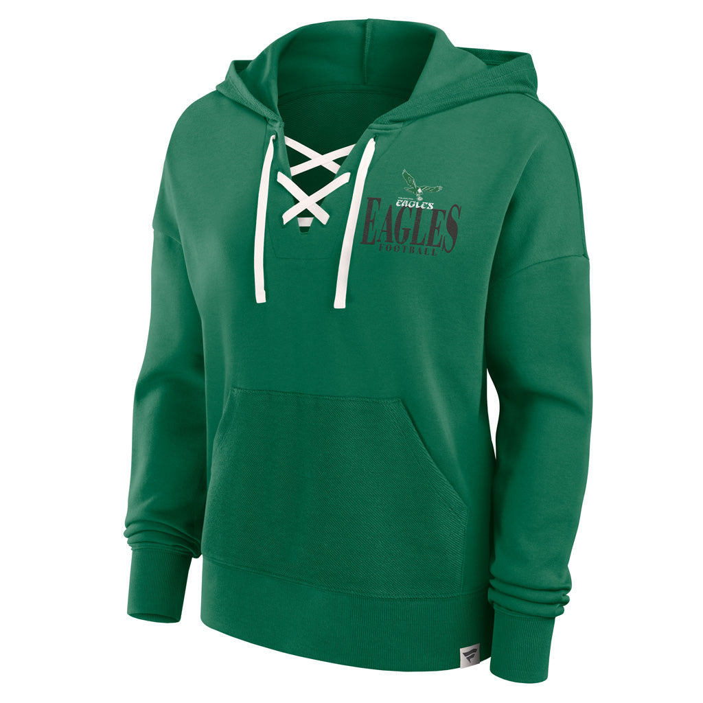 NFL Philadelphia Eagles Women&#39;s Fanatics Blitz Left Lace Up Hoodie