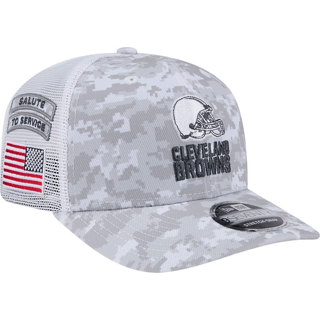 NFL Cleveland Browns New Era 2024 Salute to Service 9SEVENTY Stretch-Snapback Hat