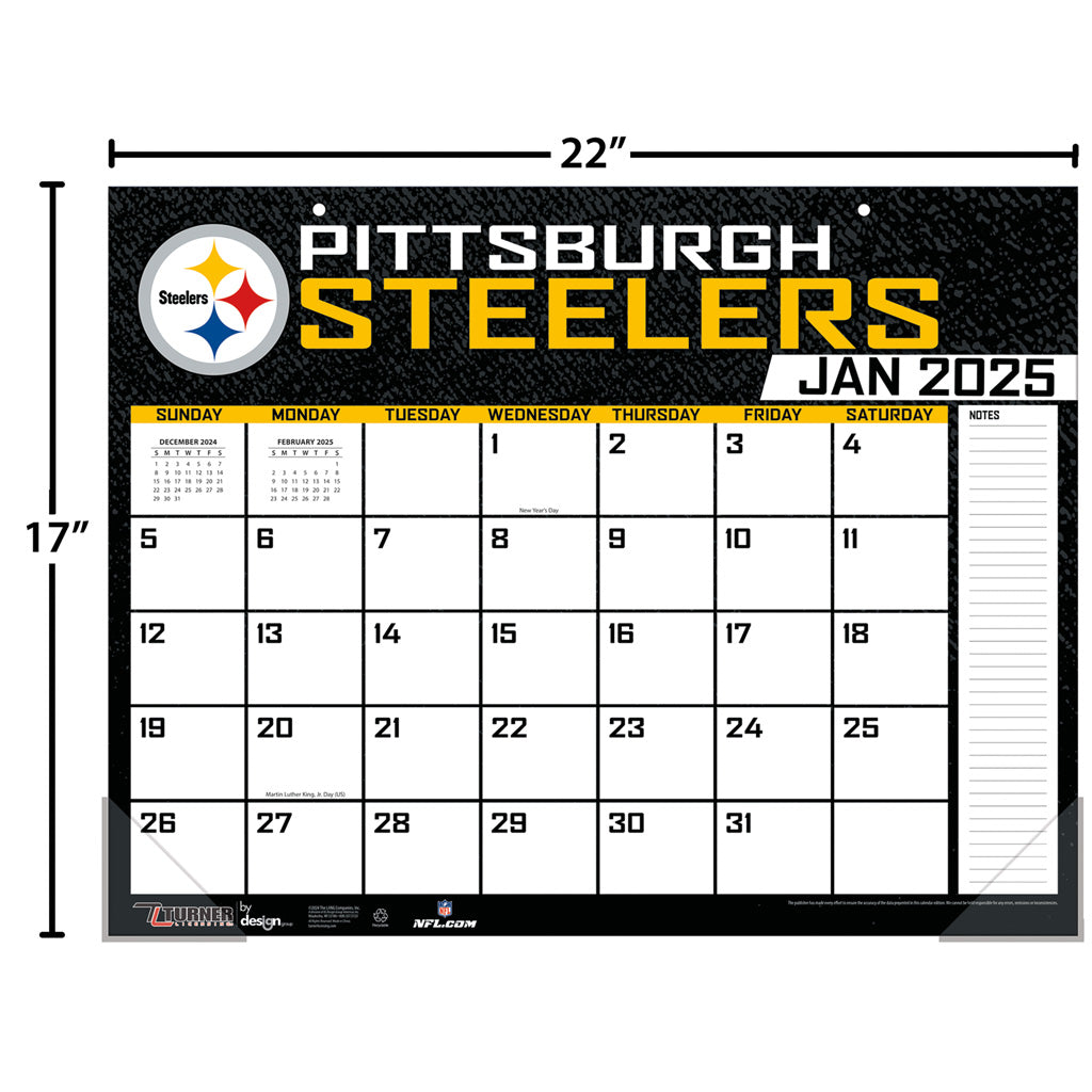 NFL Pittsburgh Steelers 2024-2025 Desk Calendar