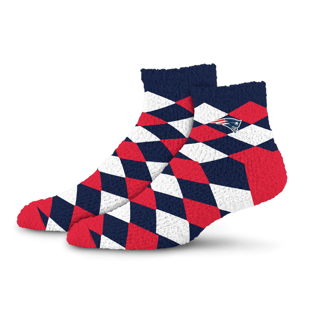 NFL New England Patriots For Bare Feet Diamond Sleep Socks