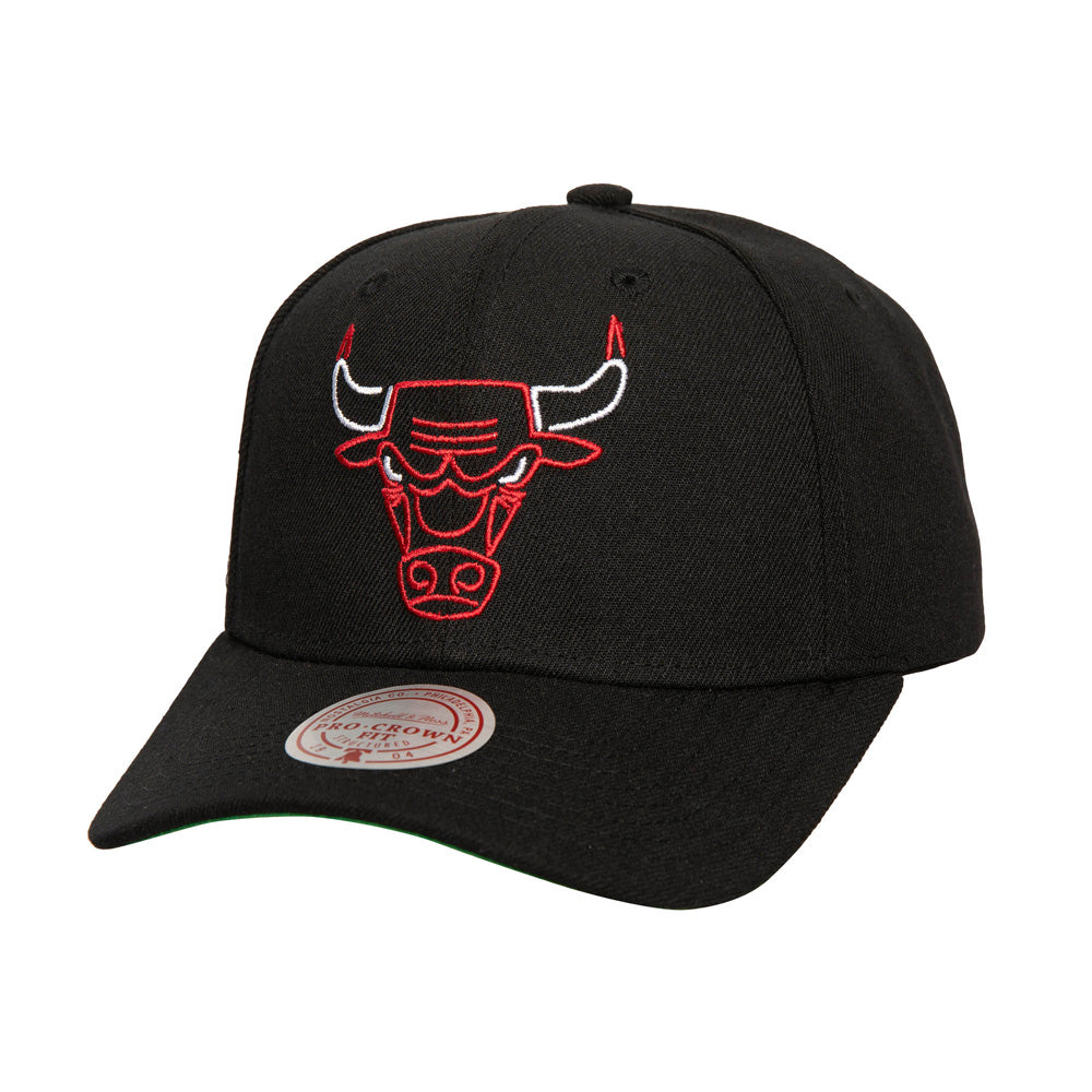 NBA Chicago Bulls Mitchell &amp; Ness Neon Logo Pro Snapback Hat